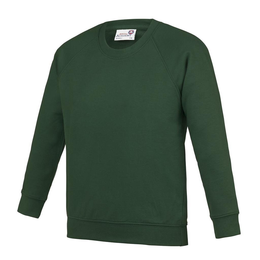 AWDis Academy Childrens/Kids Crew Neck Raglan School Sweatshirt