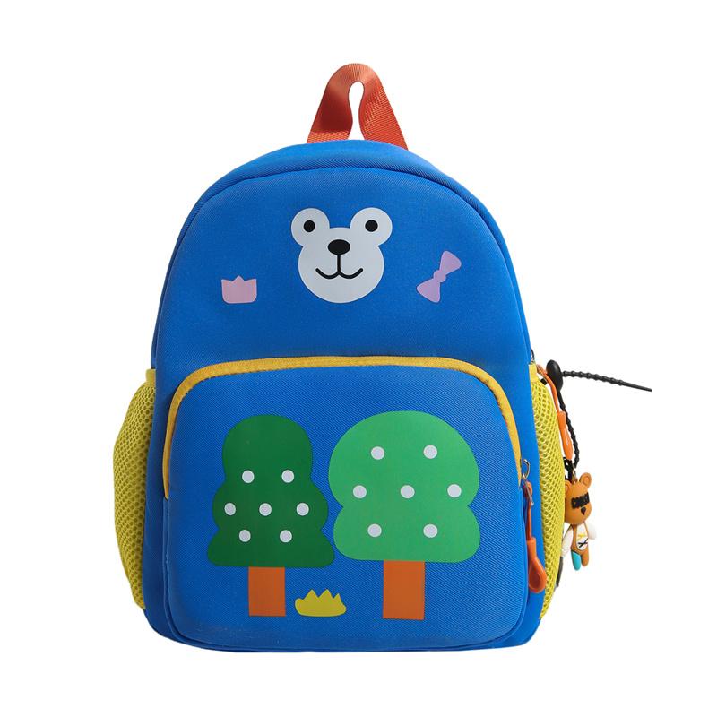Cute Cartoon Bear Kids Backpack Nursery School Bag Toddler Daypack with Mesh Pockets