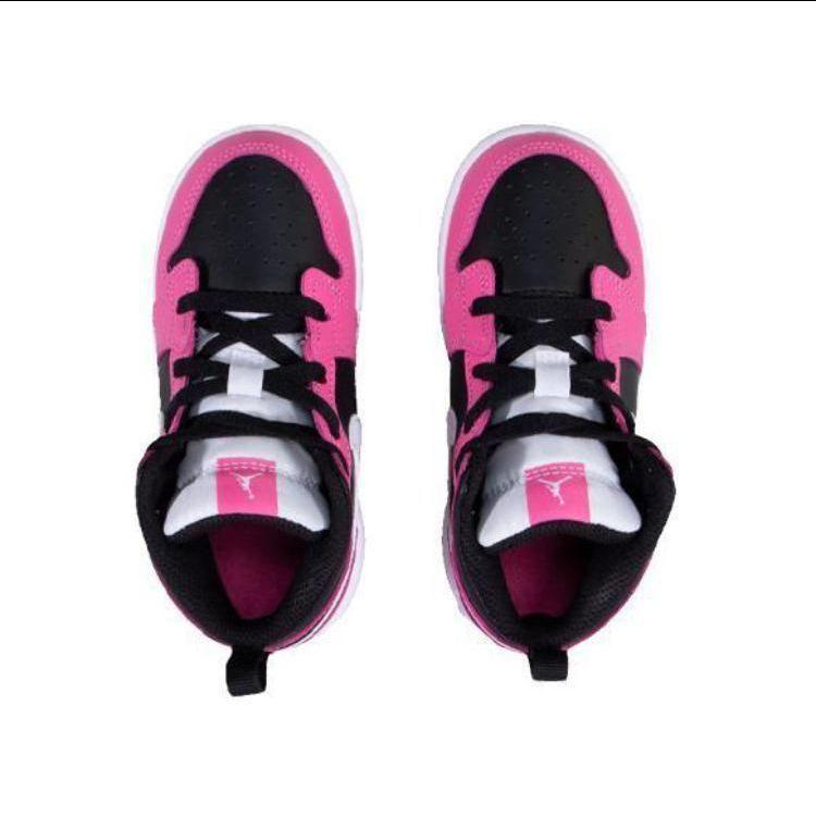 Air Jordan 1 Mid GT Pinksicle Baby Sneakers Black White 644507-002