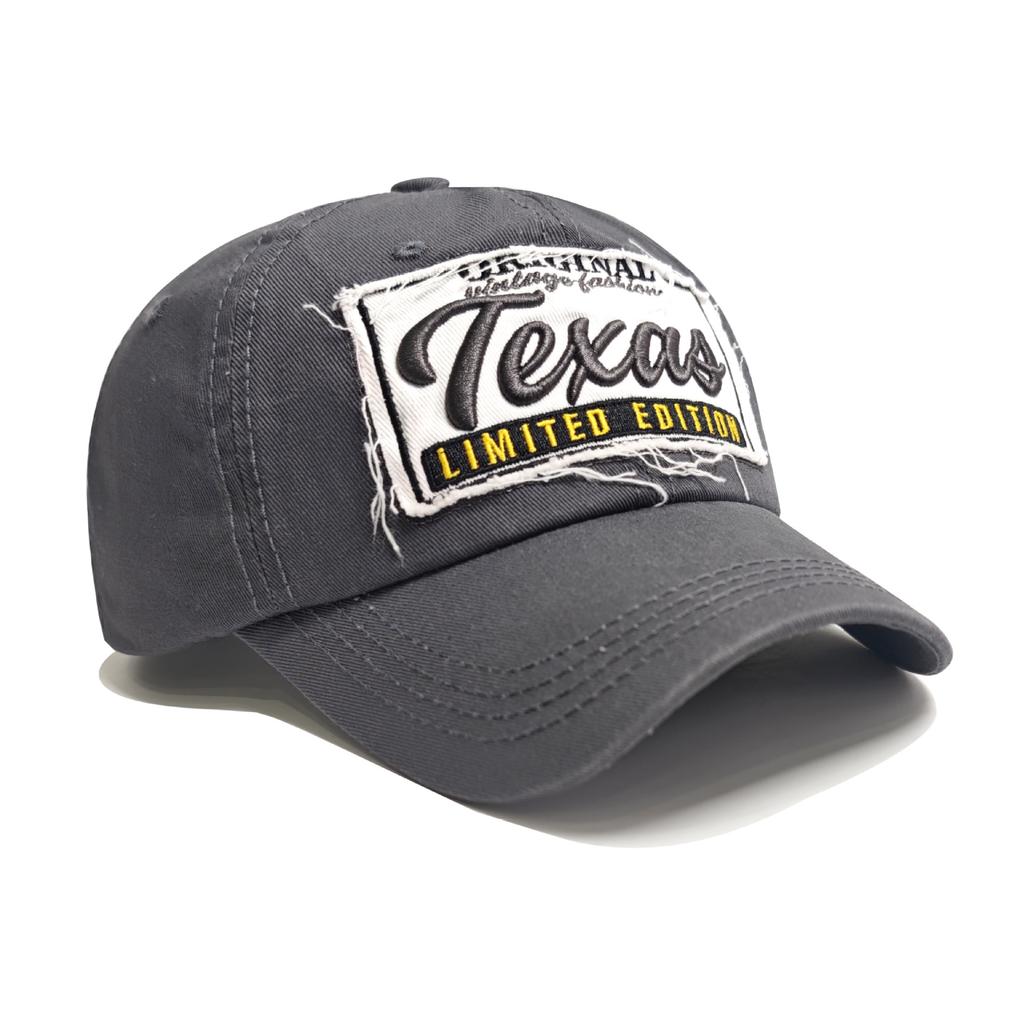 JYL TS DIY Texas Baseball Cap Vintage Unisex Hat Cotton Twill