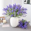 Home Shop Landscape Decoration Purple Lavender Simulation Flower Window Scene Arrangement Vase Living Room Dining Room Placement