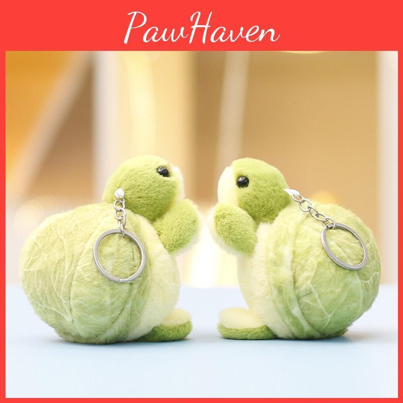 Vegetable Plush Turtle Toy Keychain Animal Stuffed Doll Decorations Pendant