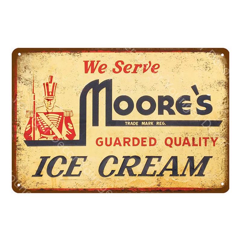 Food Bread Decor Ice Cream Milk Strawberries Pickles Waffles Ploughmans Metal Tin Signs Vintage Poster Wall Art Plaque YI-010