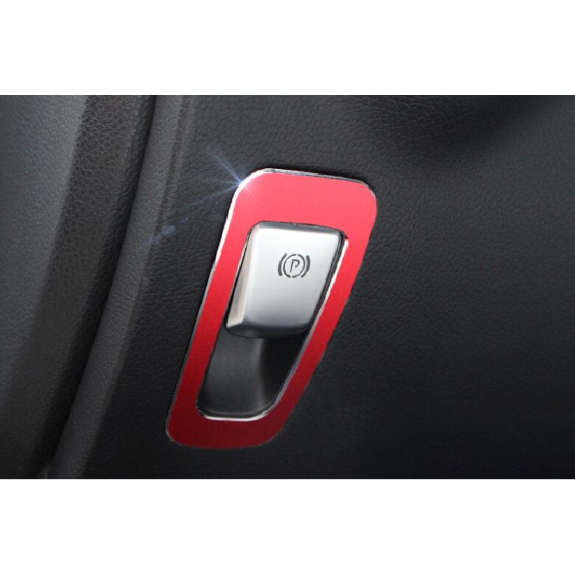 Fit For Mercedes-Benz GLC 2016- Aluminum Red P Gear Button Frame Trim 1PCS