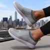 Women's Ultra Light Walking Shoes Fashion Fly Woven Mesh Breathable Sneakers Outdoor Casual Fashionable Soft Women's Flat Shoes