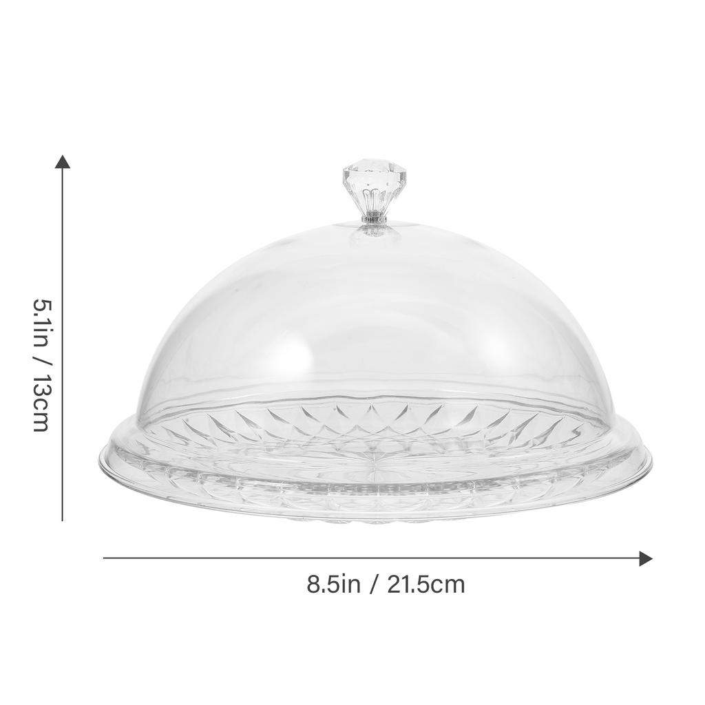 Transparent Cover Cake Pan Dessert Tray Clear Stand Food Cheese Snack The Pet for Party Cupcake Holder