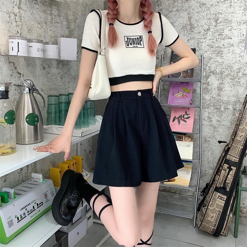 Plus Size Women's High Waist Work Shorts - Slim, Loose, Wide-Leg Casual Pants for Summer 2023