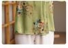 Mother's Summer Chiffon Short-Sleeved Top Set - Stylish T-Shirt for Middle-Aged & Elderly Women