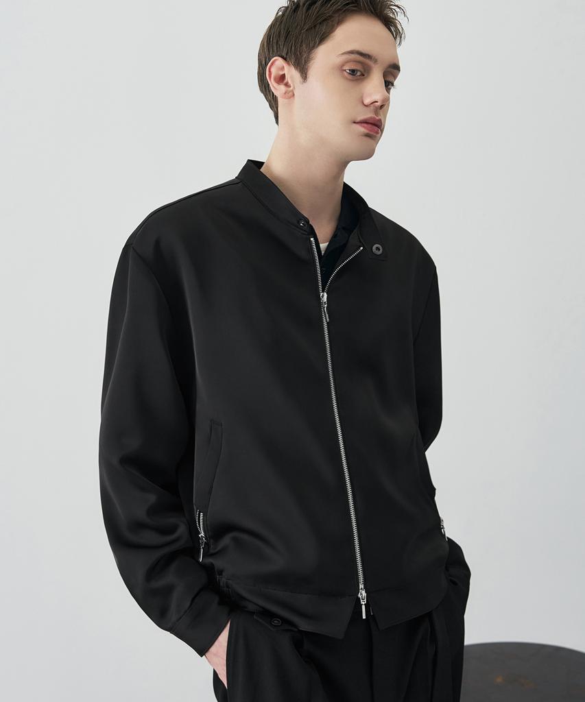 Draw Fit Ambient Minimal Blouson Jacket [Black]