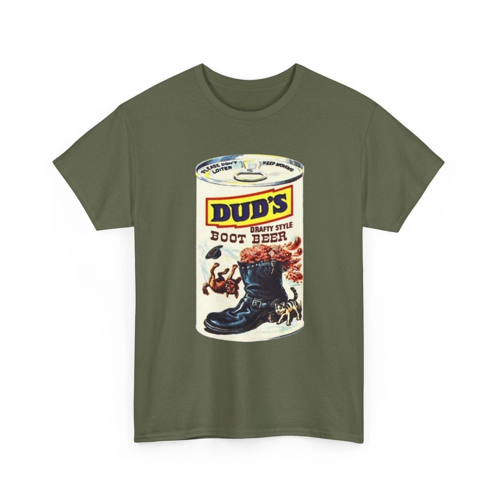 

Wacky Packages Dud s Boot Beer Printed T shirt Funny DAD S Root Beer Parody 4XL