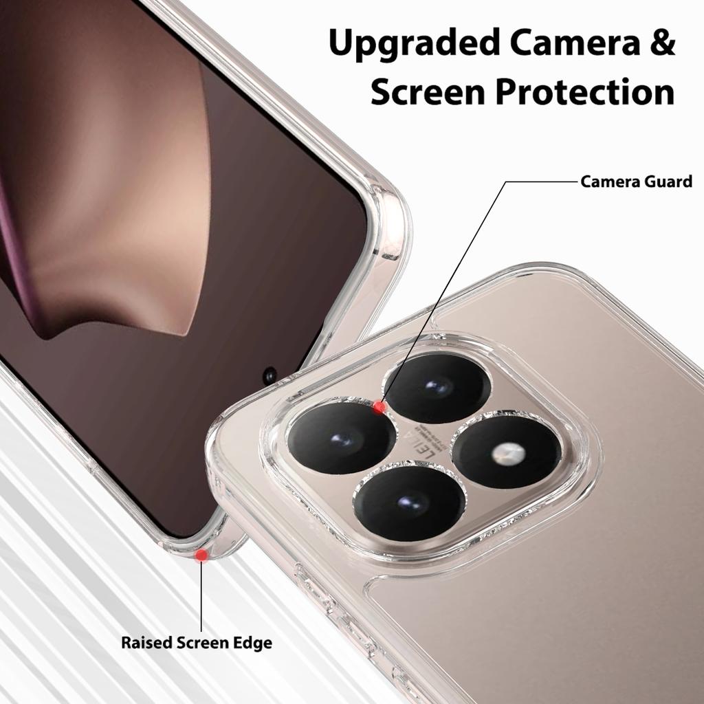 For Xiaomi 17 Clear Phone Case TPU+Acrylic Shockproof Phone Back Cover
