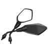 2Pcs/Pair Universal 8mm 10mm Motorcycle Rearview Mirrors for Scooter E-Bike - Convex Back Side Mirror for Electromobile