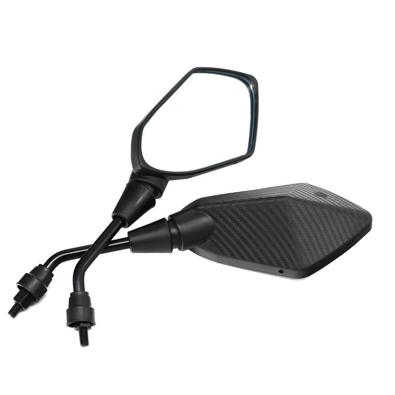 2Pcs/Pair Universal 8mm 10mm Motorcycle Rearview Mirrors for Scooter E-Bike - Convex Back Side Mirror for Electromobile