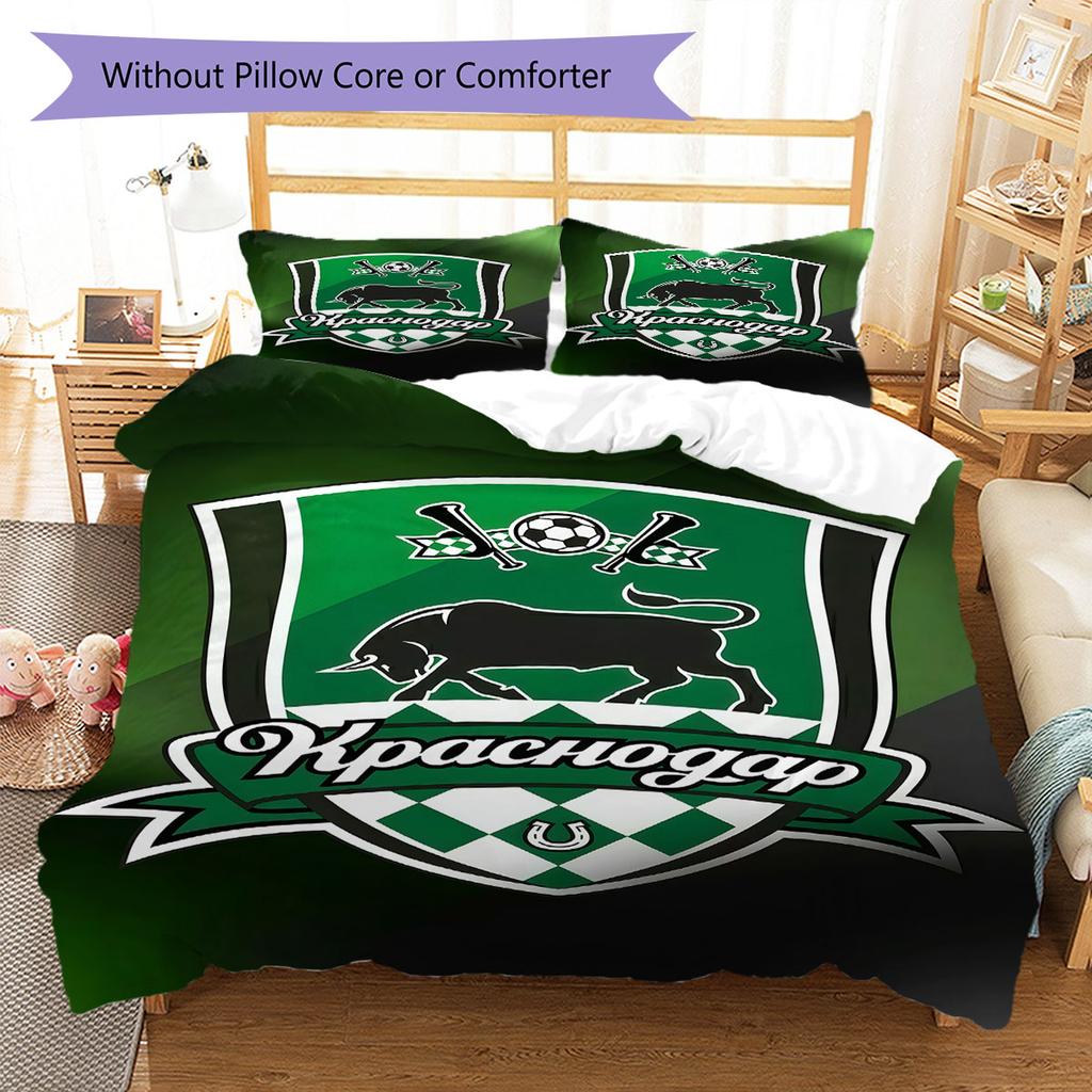 FC Krasnodar Power Bedding Quilt Set Quilt Cover Pillowcase Home Decoration Birthday Gift (1 * duvet cover + 2 * pillowcase, without core)