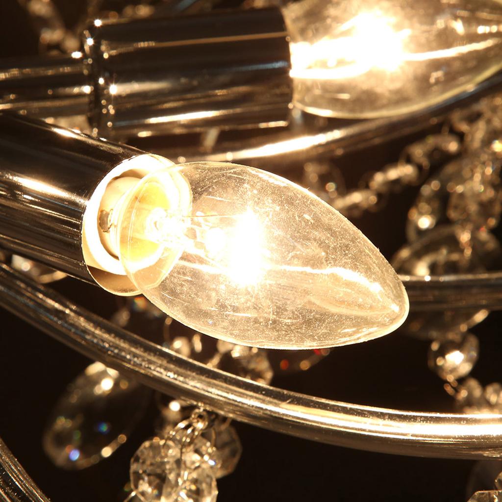 Moderner 6-armiger K9-Kristall Deckenleuchter Pendelleuchte Beleuchtungskörper Raumdeko