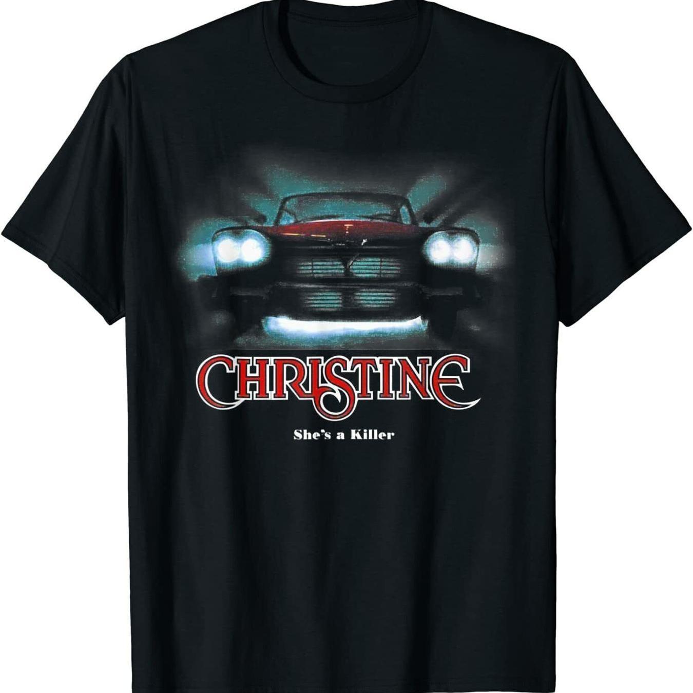 Unisexs Christine Horror Movie Pattern Tshirt Summer New Style Unisex Casual Fashion Tshirt S