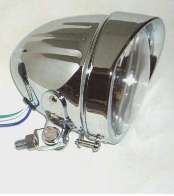 Buffalo Headlights 4.5-inch American bullet-shaped (with slits) Bates Lights (H4 bulb specification) custom headlights (clear lens)