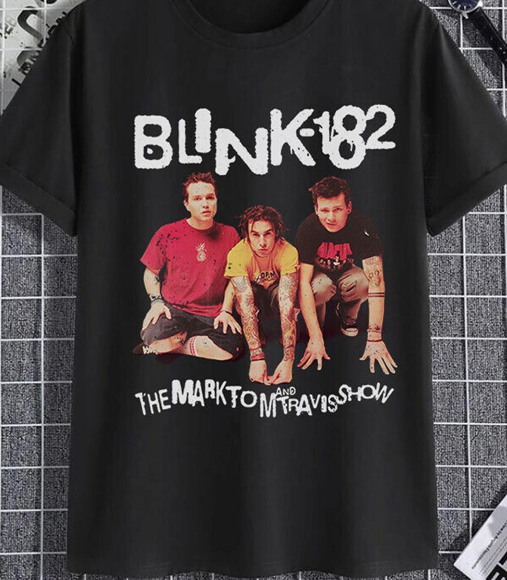 

Blink 182 the mart tom and travis show T-Shirt Mens Womens Tees Top black unisex S to 5Xl JJ5238 S