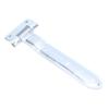 RV Trailer Door Strap Hinge 12 Inch Metal Trailer Door Offset Bent Hinge for Side Door Enclosed Cargo Utility
