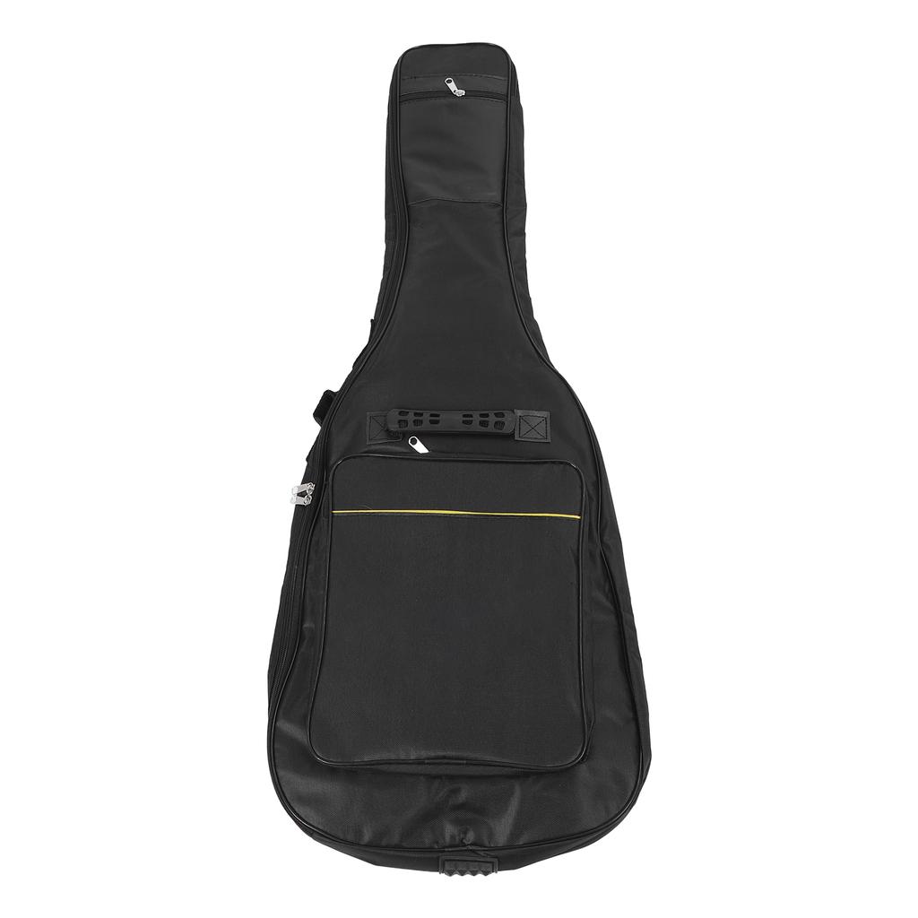 E-Gitarrentasche 39in 7mm Polsterung Wasserdichte Hülle für Auftritte mit Halsgurt Taschen Schwarz