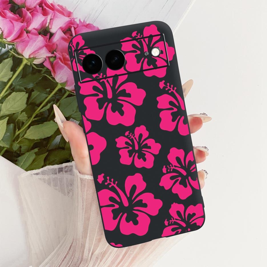 For Google Pixel 7A Case Pixel7 Pro Luxury Flower Butterfly Painted Cover Soft Silicone Case For Google Pixel 7 Pro Pixel7A Bags