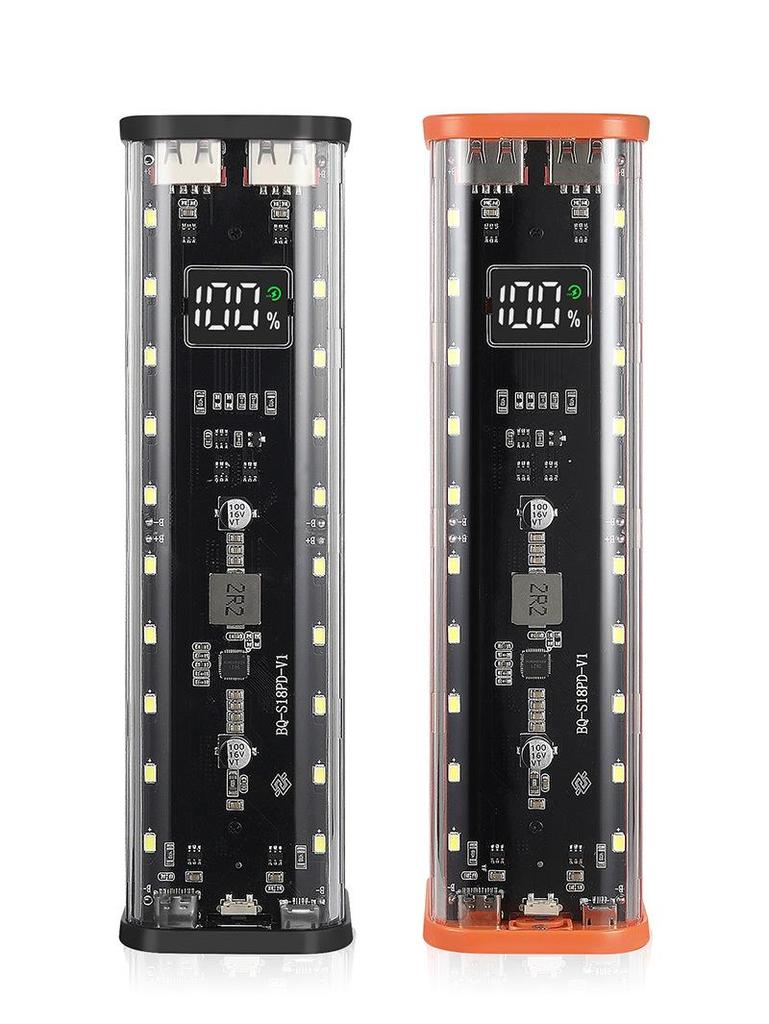 8-Section 18650 Battery Box DIY Kit: Solder-Free Quick Charge Power Bank Shell