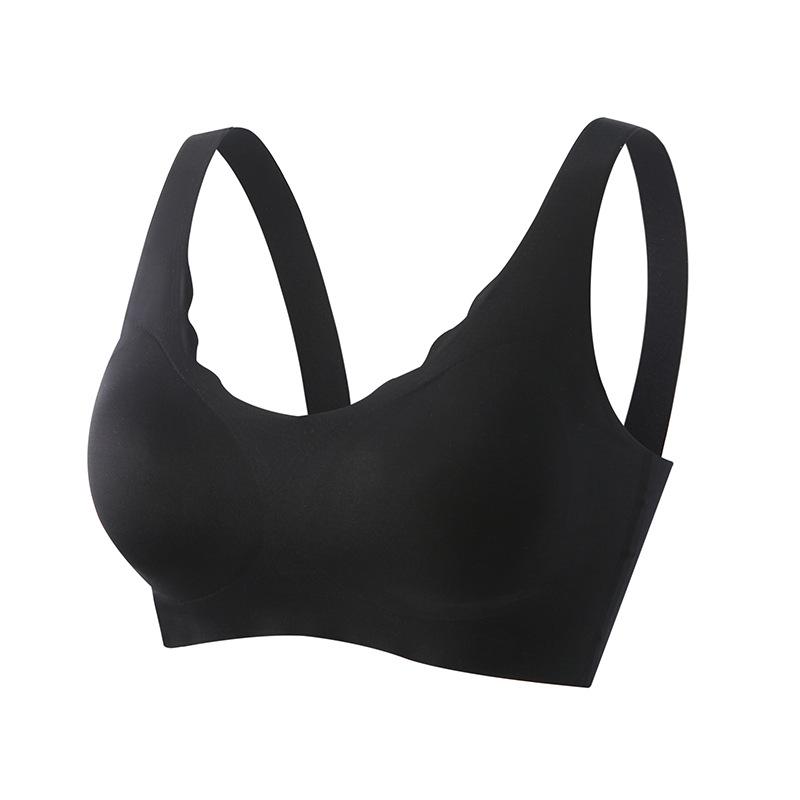 Summer Ouyang Nana Seamless Fixed Cup Without Steel Ring Gathering Underwear Sports Vest Cloud Small Wave Bra