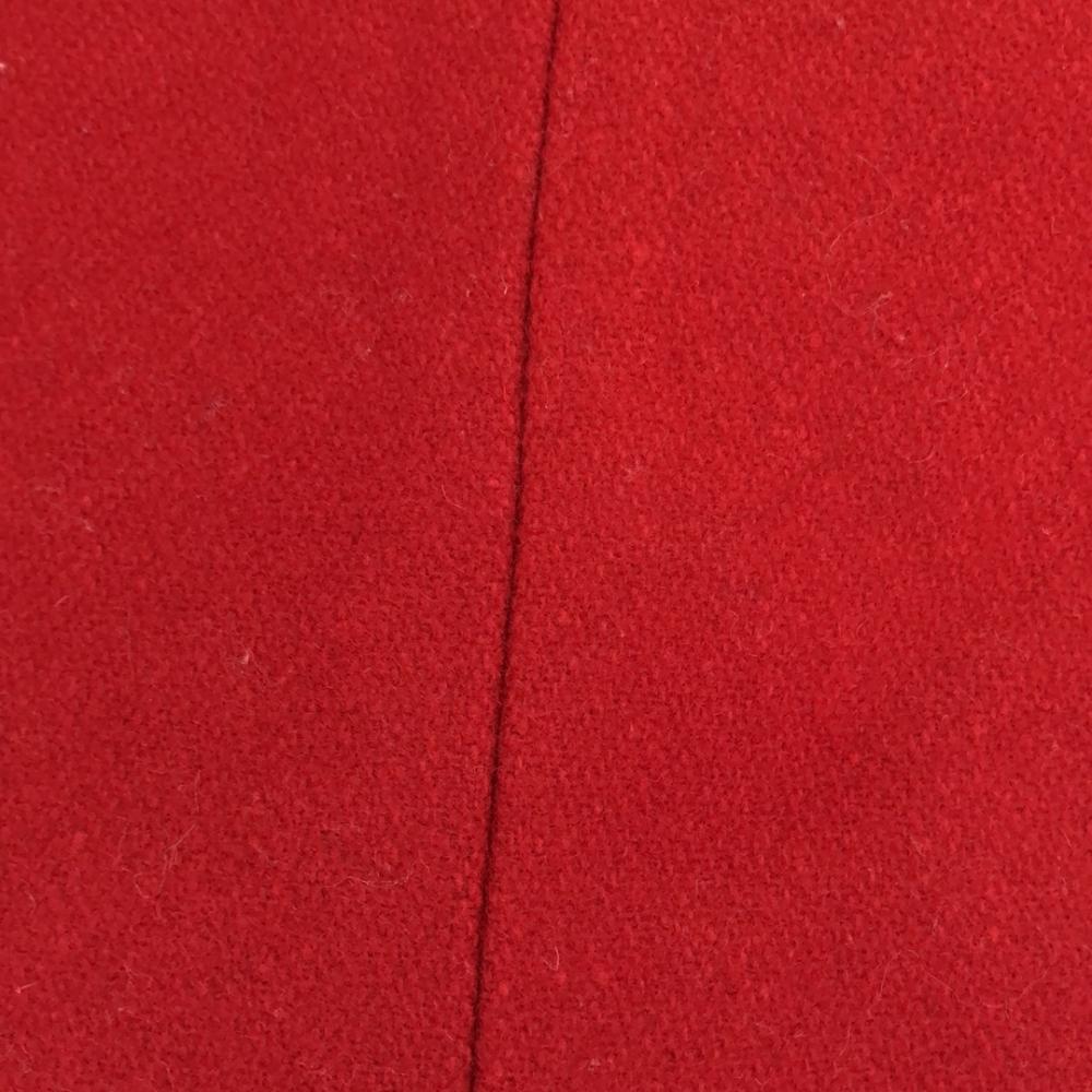 Calvin Klein 90s Made In USA Wool Blend Old Pea Coat S Red Women Used