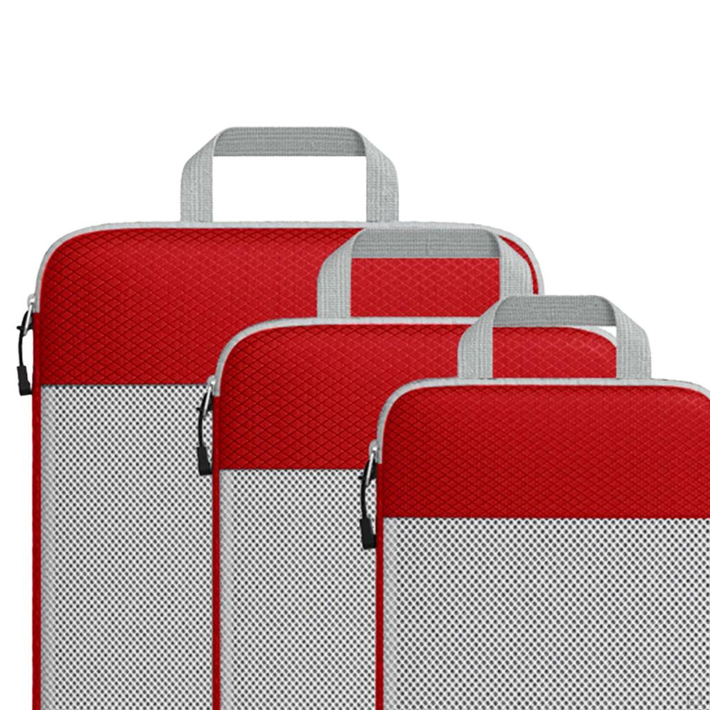 Travel Packing Cubes Set - Efficient Suitcase Organizers with Handles