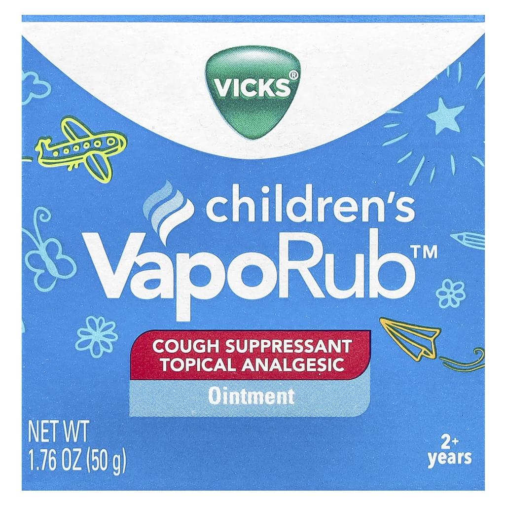 Vaporub™ for Children, Ointment, Cough Suppressant, Ages 2+, 50G (1.76Oz)