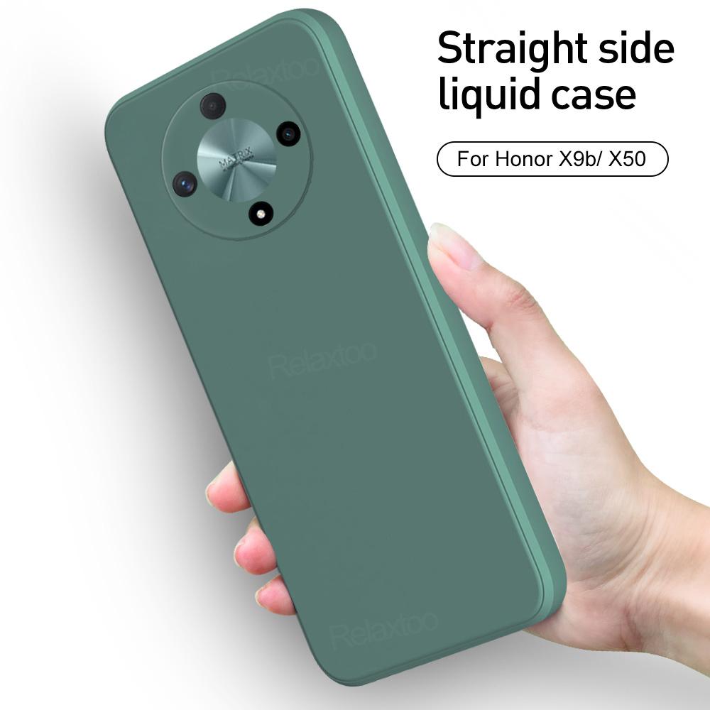 Tekuté silikonové pouzdro Honar X9b Měkká matná ochrana fotoaparátu Zadní kryt pro Honor X9A X9B Magic 6 Lite 5 Lite pouzdra