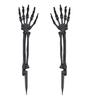 Halloween Skeleton Stake Decorations Creepy Skull Hand Arm with Stakes Realistic Skeleton Bone Model for Outdoor Yard Garden Lawn Decor