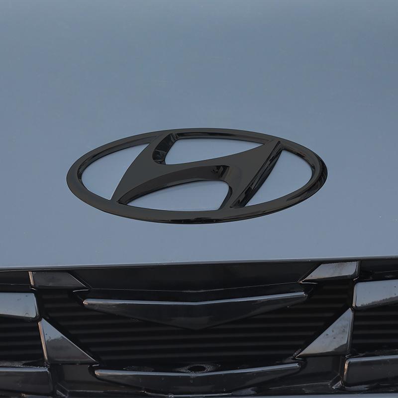 Car Front Hood Emblem Rear Trunk Badge Sticker For Hyundai Tucson Accent Elantra Santa fe Sonata I40 ix25 ix35 MM15