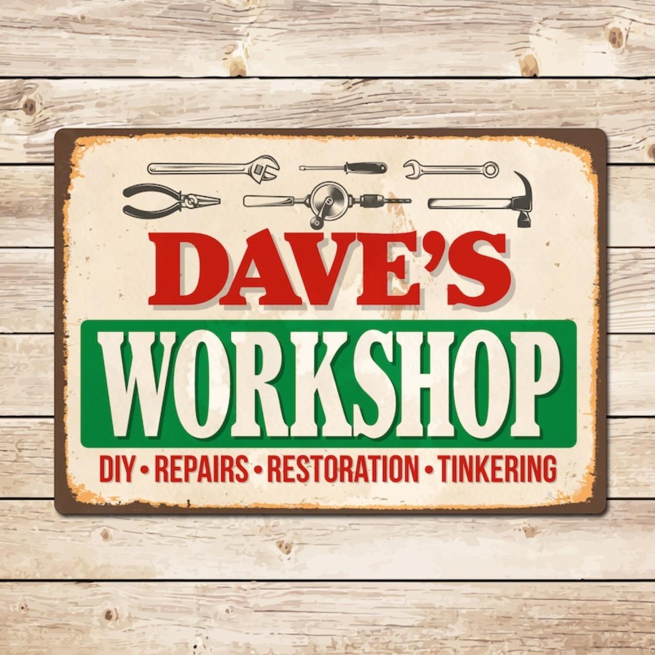 

Personalized Metal Tin Sign Retro Wall Decor Garage Man Cave Art белый