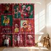 1Pc K-Pop Demon Hunters Printed Waterproof Shower Curtain Privacy Hanging Curtain With 12 Hooks Multiple Sizes Machine Washable
