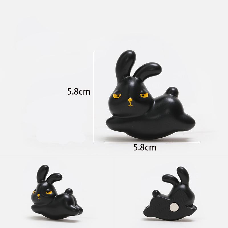 Little Rabbit Refrigerator Magnet Cartoon Cute 3D Magnet Sticker Refrigerator Home Decoration Accessories Po Wall