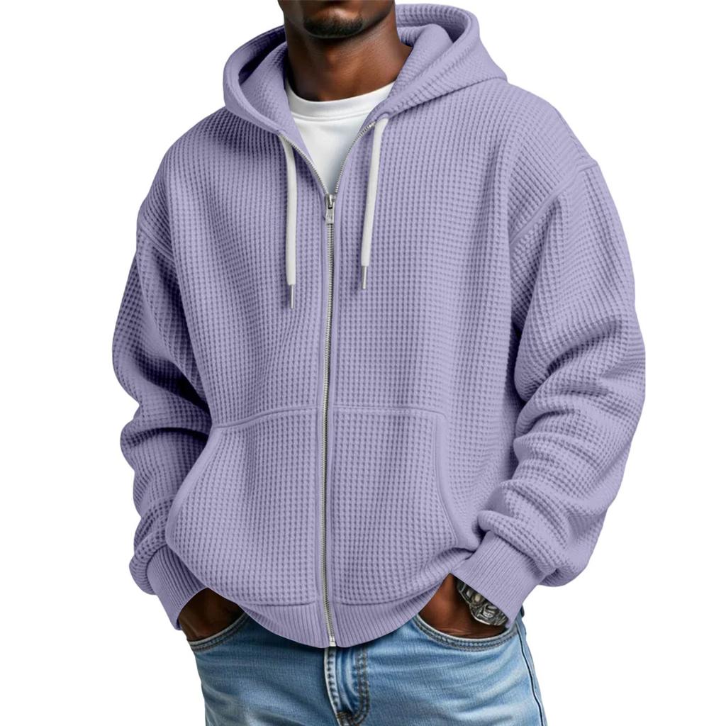 Men's Long Sleeve Hoodie Loose Fit Casual Streetwear Sweatshirt