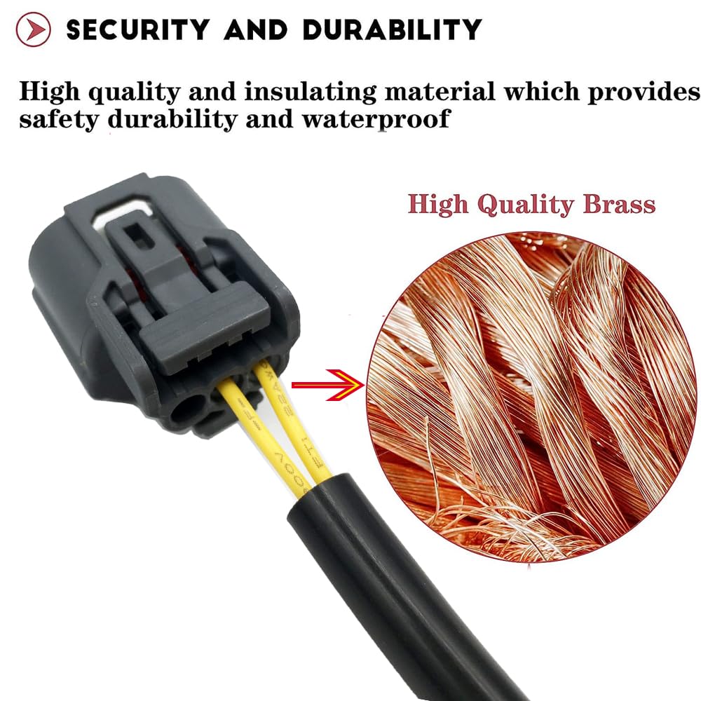 2PCS LED DRL Adapter to Parking Light Compatible with Honda Accord Headlight swap 2013-2015 4cyl with high-Beam DRL Connector Pigtail