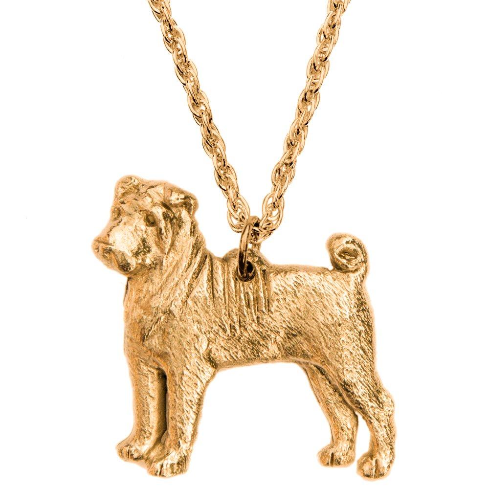 Коллекция подвесок в виде собаки породы шарпей, изготовленных в Великобритании.