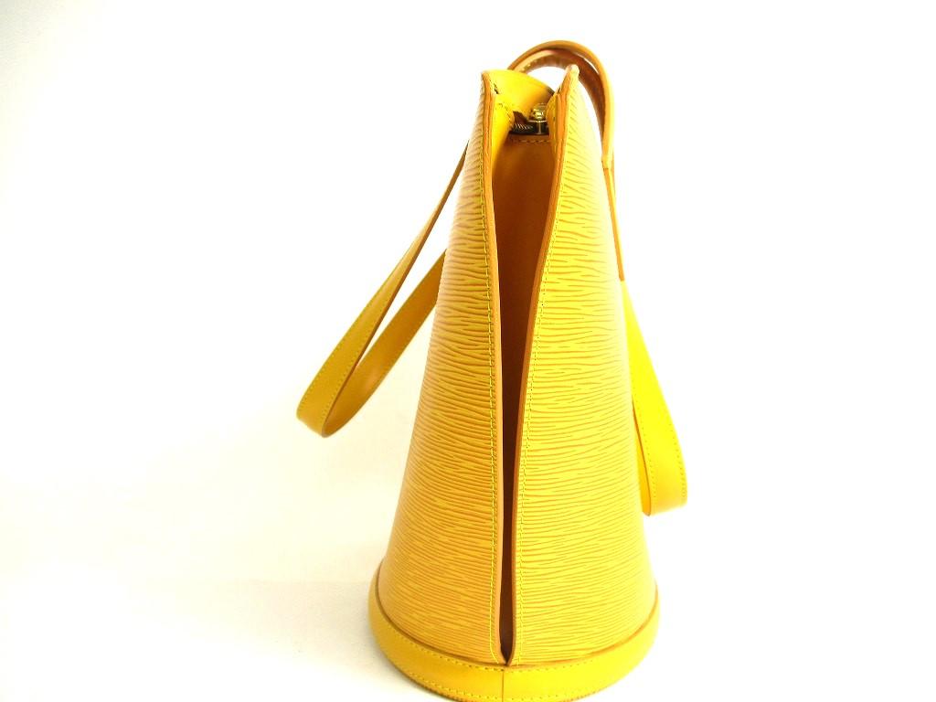 Authentische LOUIS VUITTON Epi Leder Gelbe Tragetasche Shopper Tasche Saint Jacques Groß #a412 Überholt