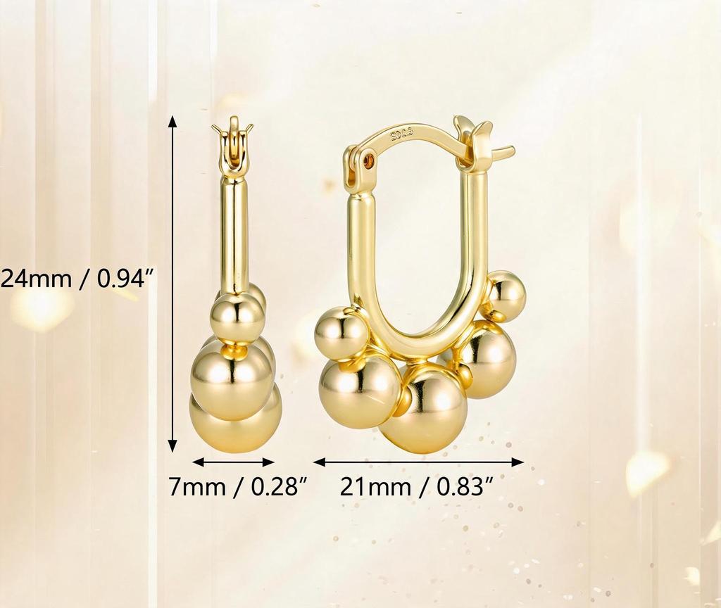 Elegant Pearl Earrings: New Chinese Style, Copper-Plated Silver with a Unique Gold Design