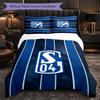 Biancheria da letto a tema Schalke 04 Set 3 Pezzi Copripiumino Biancheria da letto Decorativa per Camera da Teen Decorazione per la Casa