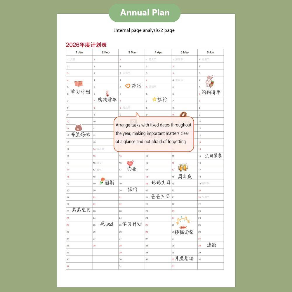 A4 A5 Planner Notebook 24 Sheets Agenda Planner Portable 2026 Schedules Notebook  Students