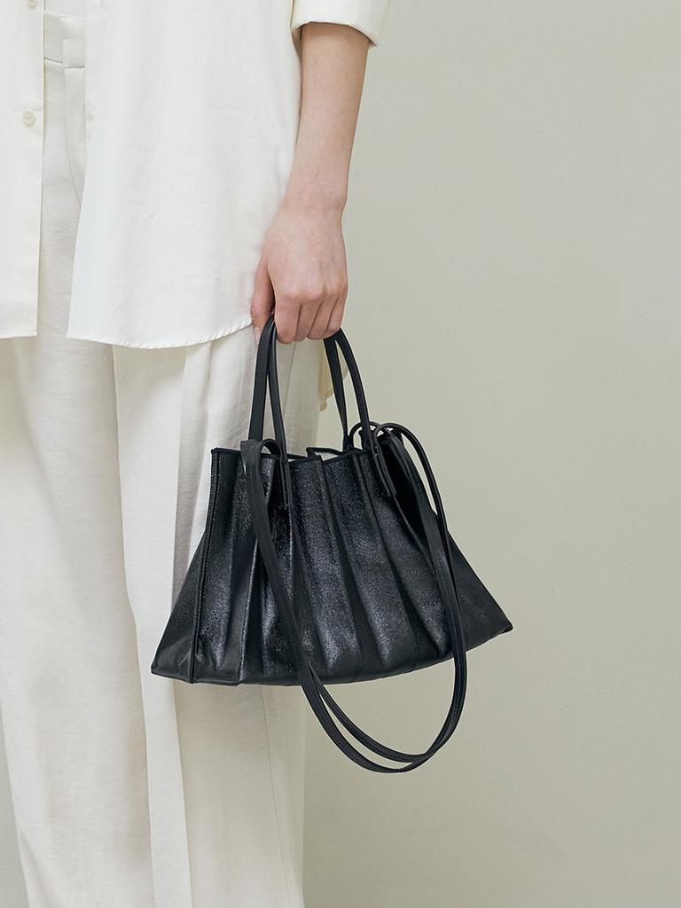 Joseph&Stacey Lucky Pleats Canvas Coated Shopper S (3Color)