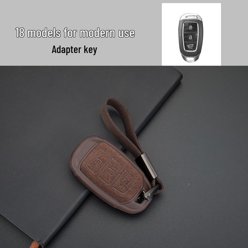 

4-Button Smart Key Case: Modern Protective Cover with Key Chain