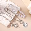 3pcs Delicate Pearl Bracelet Vintage Portrait Bracelets Chain for Women Girls Handmade Jewelry Gifts