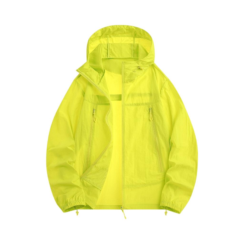 Lightweight Hooded Jacket For Couples Fashion Sunscreen Full Zipper Breathable Comfy Hoodies Coat Outdoor Sport Outwear