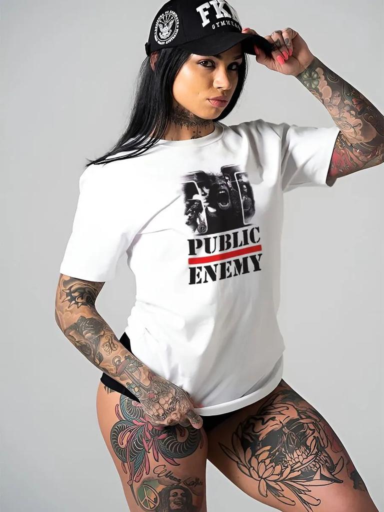 T-Shirt with a Cool Print - Public Enemy Hip-hop Group
