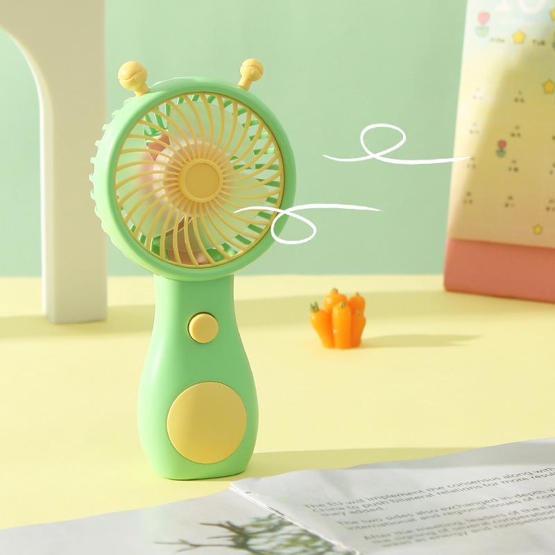 Portable USB Rechargeable Mini Snail Fan for Kids and Students