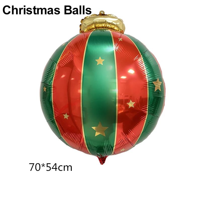 120CM New Style Christmas Cartoon Aluminium Film Balloon Christmas Tree Snowflake Christmas Eve Party Balloon Home Decoration